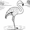 Majestic Flamingo Coloring Pages