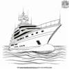 Majestic Yacht Coloring Pages