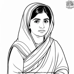 Malala Yousafzai Coloring Pages