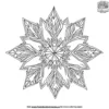 Mandala Snowflake Coloring Pages