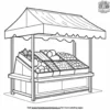 Market Stall Coloring Pages