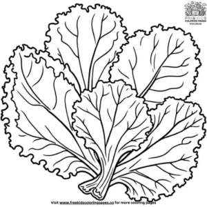 Mature Kale Coloring Pages