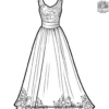 Maxi Dresses Coloring Pages