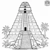 Mayan Temples Coloring Pages