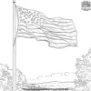 Memorial Day Flag Coloring Pages