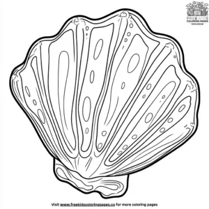 Mermaid Shells Coloring Pages