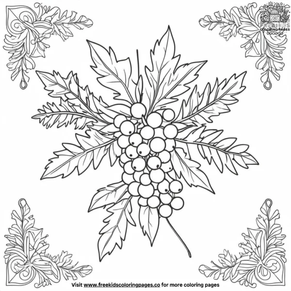 Merry mistletoe coloring pages