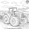 Mighty Farm Tractor Coloring Pages