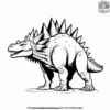 Mighty Stegosaurus Coloring Pages