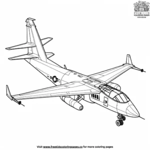 Military Aircraft Coloring Pages