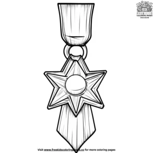 Military Medal Coloring Pages