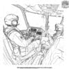 Military Peacekeepers In A Helicopter Coloring Pages