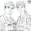 Military Uniforms Coloring Pages