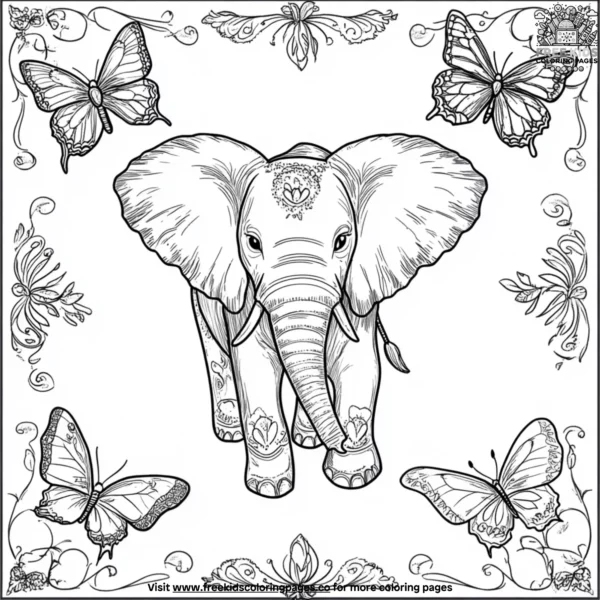 Mindful animals coloring pages