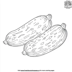 Mini Gherkin Coloring Pages