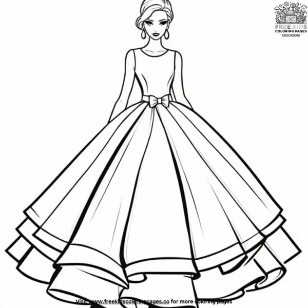 Minimalist fashion coloring pages