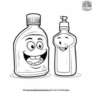 Minty Mouthwash Coloring Pages