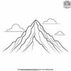 Misty Mountain Peak Coloring Pages