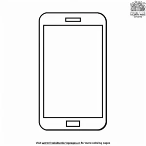 Mobile Phone Emoji Coloring Pages