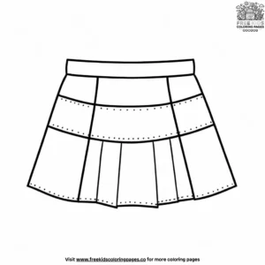 Mod Miniskirt Patterns Coloring Pages