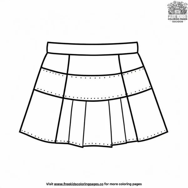 Mod miniskirt patterns coloring pages