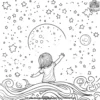 Moon Child Coloring Pages