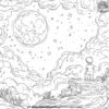 Moon Dream Coloring Pages