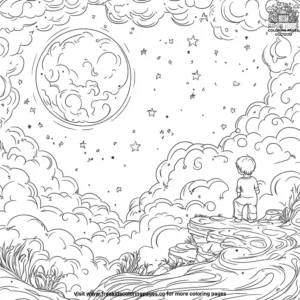 Moon Dream Coloring Pages