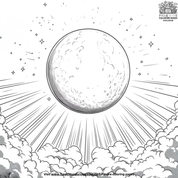 Moon hope coloring pages