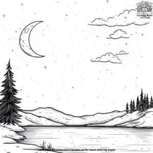 Moon Peace Coloring Pages