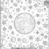 Moon Stars Coloring Pages