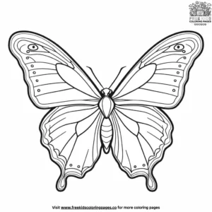 Morpho Butterfly Coloring Pages