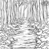 Mossy Trail Coloring Pages