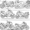 Moto Mania Coloring Pages