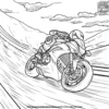 Moto Racer Coloring Pages