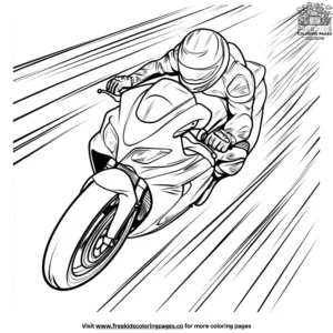 Moto Zoom Coloring Pages