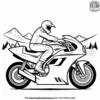 Motorbike Racer Coloring Pages