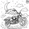 Motorcycle Magic Coloring Pages