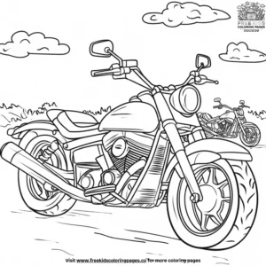 Motorcycle Mania Coloring Pages