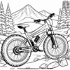 Mountain Bike Adventure Coloring Pages