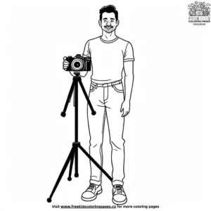 Music Video Shoot Coloring Pages