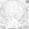 Mysterious Underwater Cave Coloring Pages