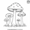 Mystical Mushroom Forest Coloring Pages