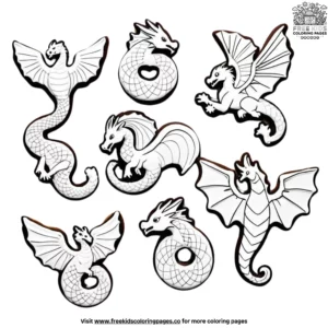 Mythical Creature Cookies Coloring Pages