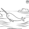 Narwhal Adventure Coloring Pages