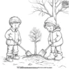 Nature and Environment Kindness Coloring Pages