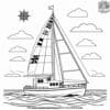 Nautical Flag Signal Boat Coloring Pages