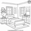 Neat Bedroom Coloring Pages