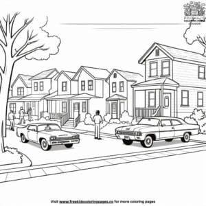 Neighborhood Watch Coloring Pages