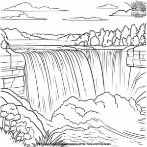 Niagara Falls Coloring Pages